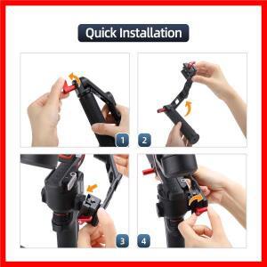 DJI RS 4 Pro/RS3 PRO/RSC 2 핸들용 각도 조절 가능 핸드그립 알루미늄 합금 안정기 카메라 액세서리