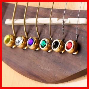 6Pcs 구리 기타 현 네일 Tenuto 어쿠스틱 브리지 핀 황동 포크 코드 고정 콘 Guitarra 액세서리