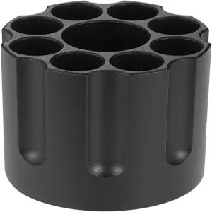 QIAN76 메탈 펜 홀더 리볼버 매거진 디자인 모든 알루미늄 사무용품 보관함