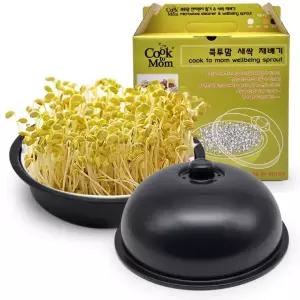 무료스티커 학습용 교육용 원형 답례품 사은품 가정용 판촉물 새싹 콩나물 블랙 집에서 키우기 재배기