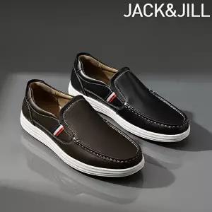 [잭앤질]잭앤질 소가죽 삼선포인트 남성 슬립온 로퍼(JA6254M)