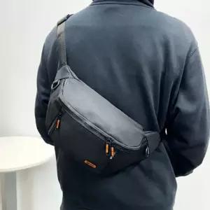 크로스백 물병 가벼운 슬링백 블랙 힙색 남자 트레킹 BWFK437Z