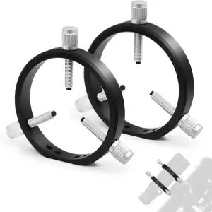 아스트로마니아 조절 가능한 안내 스코프 링 내경 90mm(페어) - 망원경 튜브 직경 또는 파인더 34~85mm용