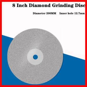 8인치 200mm 싱글 사이드 다이아몬드 코팅 플랫 랩 휠, 연마 쥬얼리 그라인딩, 폴리싱 디스크, 46-2000 그