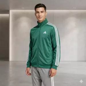 아디다스 남녀공용 레귤러 트랙탑 JI8821 3S 트리콧 트랙 자켓재킷 삼선 져지 그린