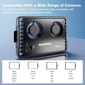 호환 SOONPHO SP-A8 카메라 냉각 팬 소니 캐논 FUJI A7M4 ZVE1 A6700 A7C2 R5 90D XS10 XT4 X-H2S Dslr 시