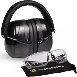 사격장 및 사격 시력 보호 안경을 위한 트레이드스마트 고성능 이어머프 + 총기 신뢰 코스