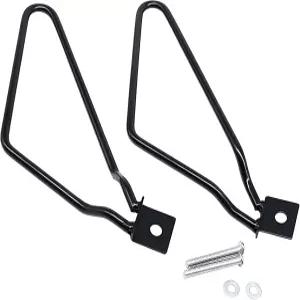 TCMI 새들백 브래킷 지지대 오토바이 장착 할리 883 아이언 XL883N 다이나 팻 밥 FXDF(블랙)용 적합