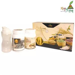 명절 선물세트 자연의선택 마죽 종합선물세트 2호 1.2kg 검은콩마죽600g 15곡참마밀600g 쉐이크컵 식사 외