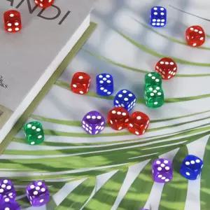 미니 아크릴 보드게임 주사위 컬러 주사위