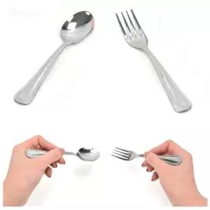 스텐 어린이집 유치원 어린이 15.3cm 레스토랑 스푼 커트러리 수저 포크 16cm 양식기 디저트