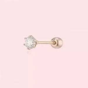 로이드 10K 0.1캐럿 6프롱 다이아몬드 귀걸이 피어싱 이어링 악세서리 LPFN1004D 4579606