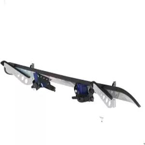 JUSTOP 스노보드 벽걸이 스키용 조절식 보관대 서핑보드 웨이크보드 디스플레이 화이트/블랙