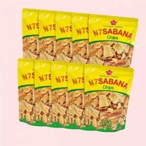 엔세븐 사바나칩 100g x 10봉 사바나나 간식 바나나칩 쿠키 4561671