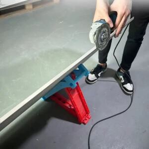 1pcs 타일 모따기 브래킷 합판 패널 마른 벽 나온 석고 보드 홀더 세라믹 리프팅 캐리어 처리 절단 도구