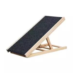 높이조절 강아지원목계단 반려동물 접이식계단 슬라이드