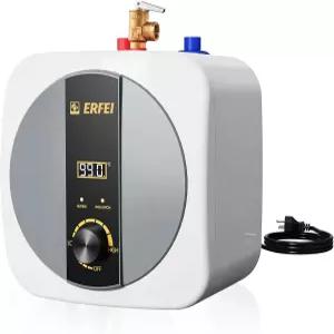 2.5갤런 온수기 전기 디지털 디스플레이 및 릴리스 밸브가 있는 1500W 110V 싱크 아래 소형 탱크 RV 캠핑카