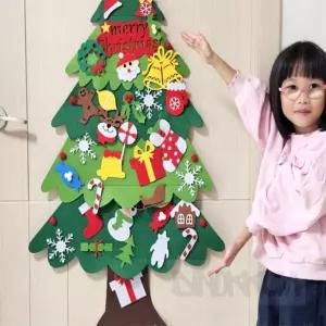 디노꿈 펠트지 벽트리 A 크리스마스놀이 펠트꾸미기 만들기키트