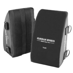 청소년 및 캐처 무릎 보호대 향상된 디자인 지지대 야구 소프트볼 패드 포수 웨지 부드럽고 내구성 있는 쿠션 포함 (청소년)