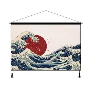 일본 족자 벽걸이 이자카야 포스터 장식 패브릭 벽 소품 사진 그림 게이샤