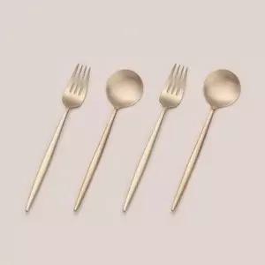 [하프클럽/브이와이]방짜유기 스푼 트래블 커트러리 2인세트