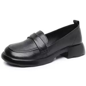 스파이더맨 여사친 가을 수제화 진가죽 토시 화 통굽 단 4계절 OPH3