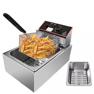 튀김기 돈까스 전기 업소용 가정용 고출력 2구 치킨 대용량 탁상용