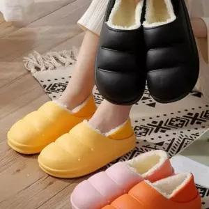 인기상품 방한 EVA 털 안감 실내 방수 겨울 슬리퍼 [WFLLRK1_260305]