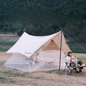 블랙디어 메쉬스크린 타프쉘 타프 헥사 모기장 스크린 베이지 2 8인용