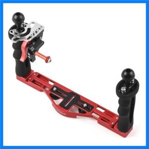 Andoer 듀얼 핸들 카메라 다이빙 장비, 수중 스태빌라이저, 하우징 브래킷, 고프로 캐논 소니 니콘 DSLR