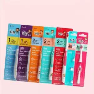 엄마맘에착한 유아 키즈 어린이 전동칫솔 1 3단계 남여 선택 본체 리필 4621070