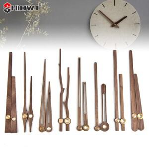 단단한 나무 DIY 벽 시계 손 수리 부품 도구 홈 장식 호두 석영 포인터 12 인치