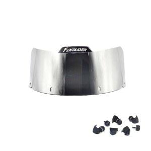 Fenduoer 소프트볼 /야구 마스크 바이저, 모든 방어 필더 스포츠 선글라스용 쉴드(다크 실버)