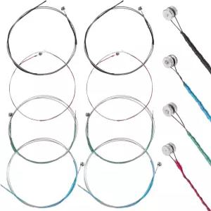 악기 4/4 3/4 1/2 1/4 바이올린을 위한 8개의 PCS 바이올린 현 풀 세트 구리 도금 볼 끝이 있는 유니버설