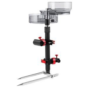 떡밥 거치대 브라켓 고정대 중층 낚시 미끼 블랙 꽂아 휴대용 떡밥통 터렛프레임 받침대