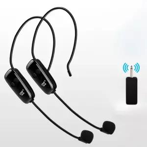 헤드 마운트 UHF 수신기 리시버 강의 학교 야외 교육용 무선 휴대용