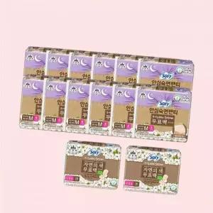 바디피트 쏘피 안심숙면 무표백 M(4P)x12 +쏘피 유기농 중형(18P)x2 4565797