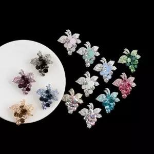 [다잇템][다잇템] 여자 13컬러 럭셔리 포도송이 오로라 키치룩 브로치_17986718