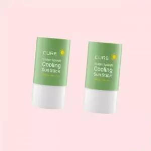 김정문알로에 큐어 워터 스플래쉬 쿨링 선스틱 23g SPF50+ 2개 4625430