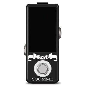 기타 베이스 볼린 트루 바이패스를 위한 LCD 디스플레이가 있는 SOOMME 튜너 페달 고정밀 크로매틱 오토