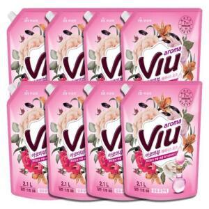 아로마뷰 해피니스로즈 리필 2 8개 학교 교실 학원 관공서 대용량 아로마부 섬유유연제 NWA061BB