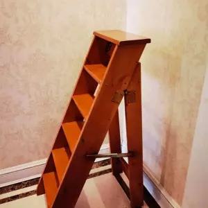 이층침대 사다리 원목 접이식 5단 계단 침대 안전 기숙사