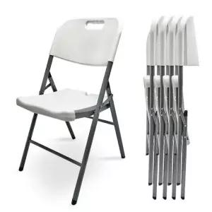 브로몰딩 의자 4개세트 캠핑 접이식 야외 테라스 행사용 간이 카페 등받이