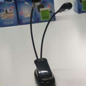 [2개구성] 미니 조명 라이트 독서 책상 소 램프 집게 스탠드 형 북 등 EW6B09FB