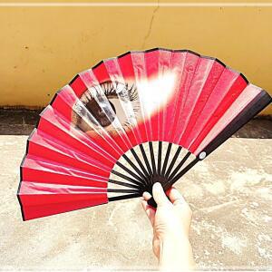 [2개구성] 씨와이유통 회식 부채 장기자랑 축제 무대소품 파티 바람 이정현 춤 LWCD9FF7