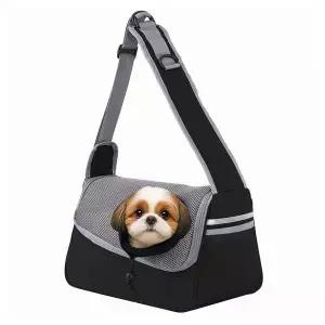 BNP_2011 반려동물 입체형 통풍 메쉬 슬링 크로스백 댕댕이여행가방