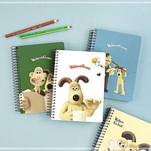 [2개구성] 핑크풋 월레스와 팬시 원링노트-랜덤 연습장 그로밋 캐릭터 학용품 FAWEBFB8E