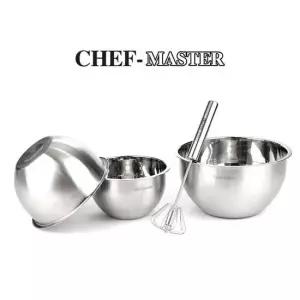 현이몰 스텐 믹싱볼 3P 거품기 세트 스텐볼 스텐믹싱볼 다용도볼 샐러드볼