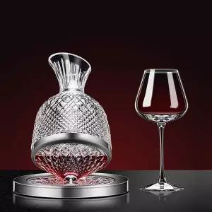 회전형 와인잔세트 고급 취미 무중력 와인 디캔터 회전와인디켄더