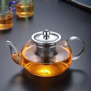 내열 주전자 차 포트 차망 커피 티 팟 유리티포트